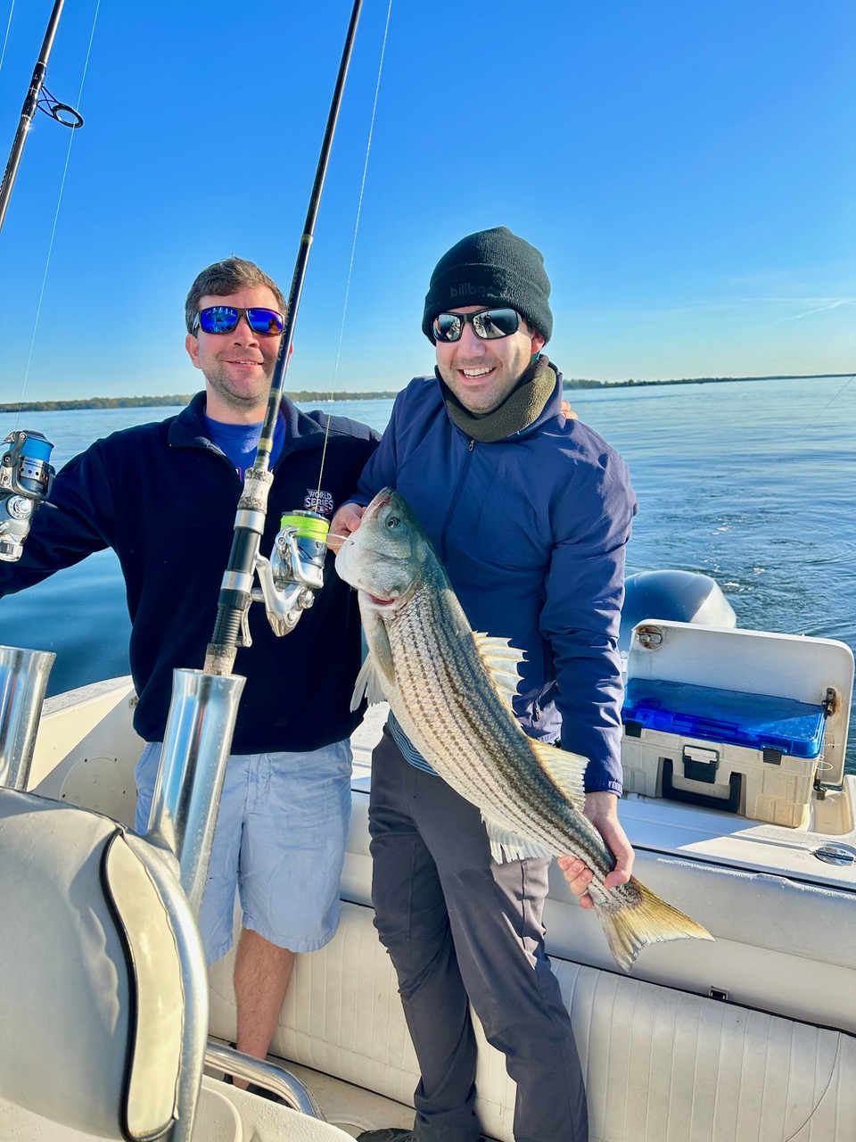 Hired a guide to take me Striper fishing, may not have caught a lot but he  really helped improve my cast. (NH) : r/flyfishing